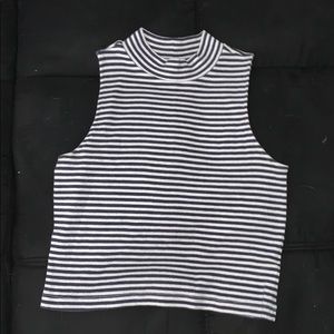 Black and White Striped Tank Top